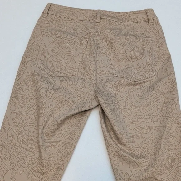 Talbots Curvy Slim Crop Paisley Pants - Picture 5 of 6